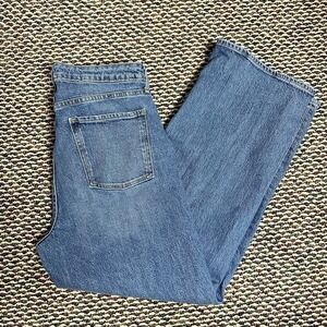 Old Navy Jeans Sky-Hi Wide Leg Extra High Rise Cotton Blend Women's Sz. 12 Trend